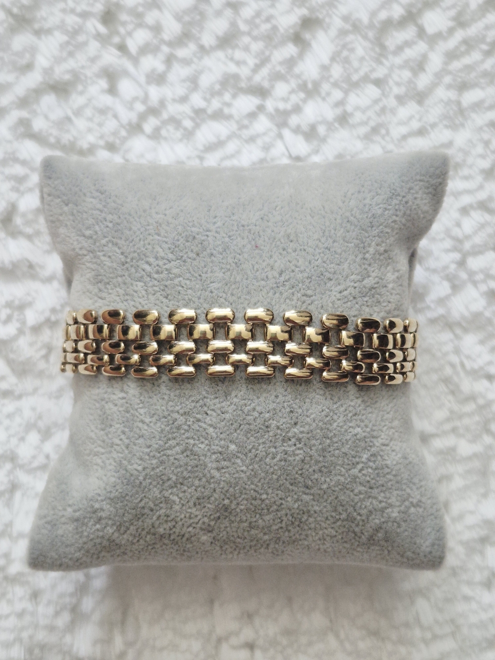 Vintage Gold Plated Panther Link Bracelet